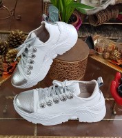 Pantofi Sport Lida White Silver